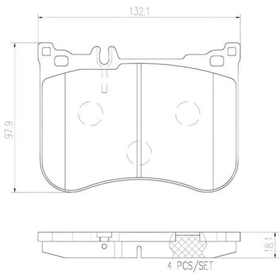 Front Premium Ceramic Pads by BREMBO - P50095N pa9