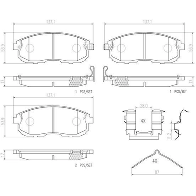 Plaquettes avant en céramique de qualité supérieure by BREMBO - P56021N pa5