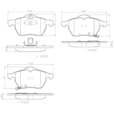 Plaquettes avant en céramique de qualité supérieure by BREMBO - P59048N pa4