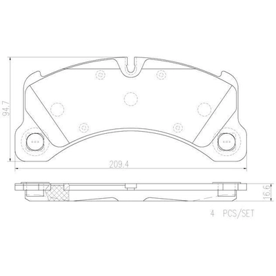 Plaquettes avant en céramique de qualité supérieure by BREMBO - P65026N pa4