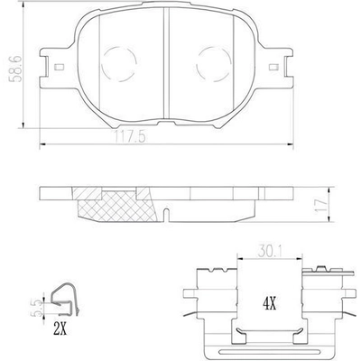 Plaquettes avant en céramique de qualité supérieure by BREMBO - P83054N pa4