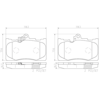 Plaquettes avant en céramique de qualité supérieure by BREMBO - P83072N pa5