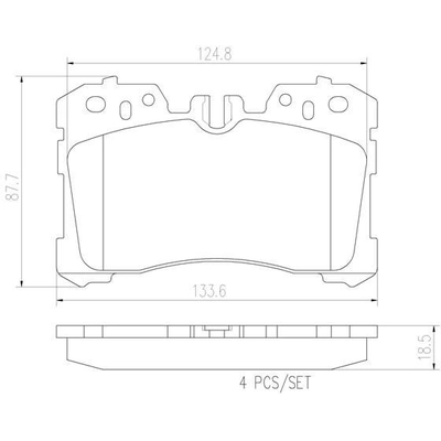 Plaquettes avant en céramique de qualité supérieure by BREMBO - P83075N pa6