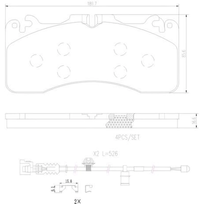 Plaquettes avant en céramique de qualité supérieure by BREMBO - P83154N pa6