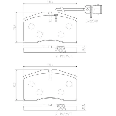 Plaquettes avant en céramique de qualité supérieure by BREMBO - P85053N pa8