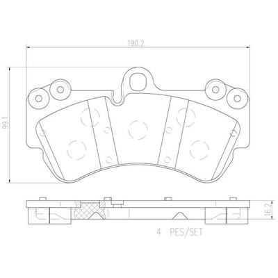 Plaquettes avant en céramique de qualité supérieure by BREMBO - P85069N pa6