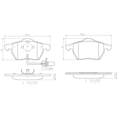 Plaquettes avant en céramique de qualité supérieure by BREMBO - P85085N pa4