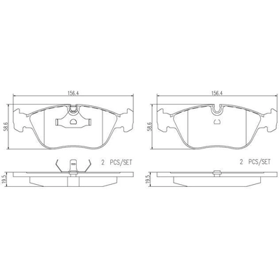 Plaquettes avant en céramique de qualité supérieure by BREMBO - P86013N pa7