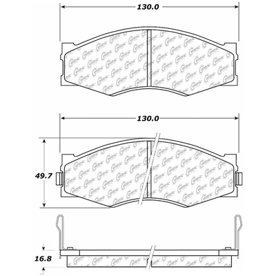 Front Premium Ceramic Pads by CENTRIC PARTS - 301.02660 pa5