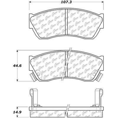 Front Premium Ceramic Pads by CENTRIC PARTS - 301.04510 pa4