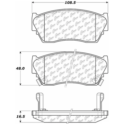 Front Premium Ceramic Pads by CENTRIC PARTS - 301.05100 pa4