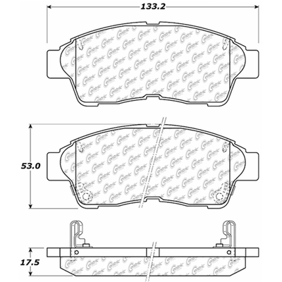 Front Premium Ceramic Pads by CENTRIC PARTS - 301.05620 pa1