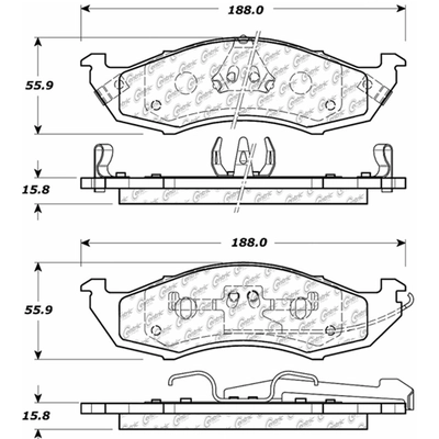 Front Premium Ceramic Pads by CENTRIC PARTS - 301.05760 pa4