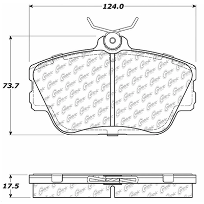 Plaquettes avant en céramique de qualité supérieure by CENTRIC PARTS - 301.05980 pa2