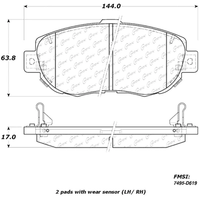 Front Premium Ceramic Pads by CENTRIC PARTS - 301.06190 pa10