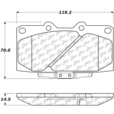 Front Premium Ceramic Pads by CENTRIC PARTS - 301.06470 pa1