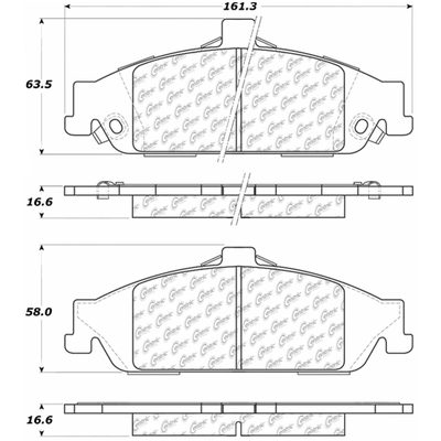 Front Premium Ceramic Pads by CENTRIC PARTS - 301.07270 pa6