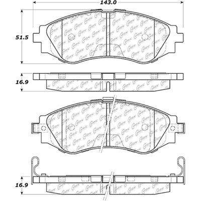 Front Premium Ceramic Pads by CENTRIC PARTS - 301.07970 pa5