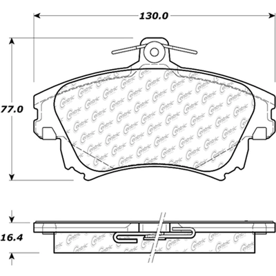 Plaquettes avant en c�ramique de qualit� sup�rieure by CENTRIC PARTS - 301.08370 pa2