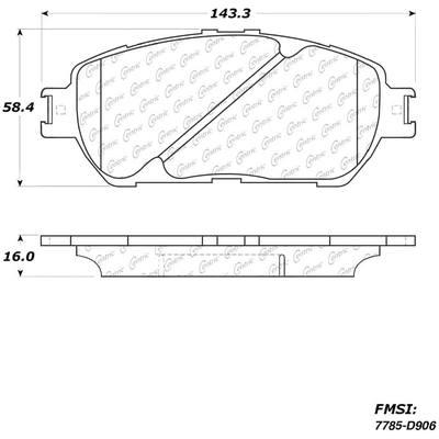 Front Premium Ceramic Pads by CENTRIC PARTS - 301.09060 pa8