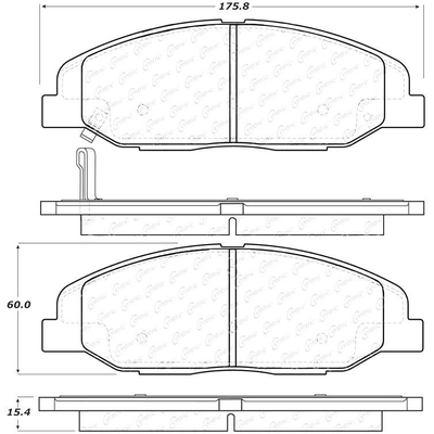 Front Premium Ceramic Pads by CENTRIC PARTS - 301.13320 pa8