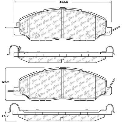 Front Premium Ceramic Pads by CENTRIC PARTS - 301.14630 pa14