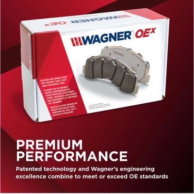 Front Premium Ceramic Pads by WAGNER - OEX1007 pa2