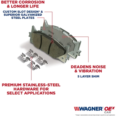 WAGNER - OEX1595 - OEX Disc Brake Pad Set pa3