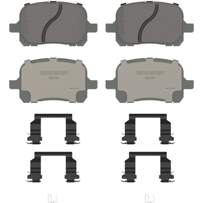 WAGNER - OEX707 - Front Disc Brake Pad Set pa1