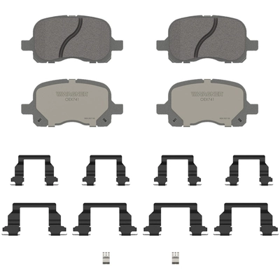 WAGNER - OEX741 - Front Disc Brake Pads pa1