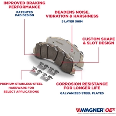 WAGNER - OEX1327 - Plaquettes avant en céramique de qualité supérieure pa23