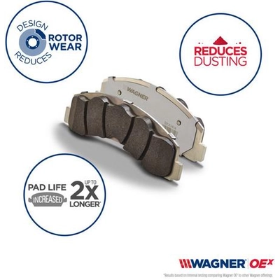 Front Premium Ceramic Pads by WAGNER - OEX1663 pa8