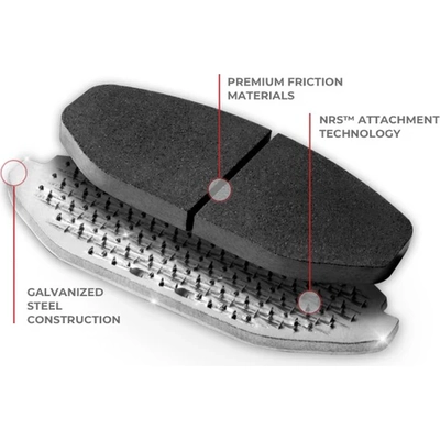 Front Premium Galvanized Pads by NRS BRAKE - NS2490 pa1