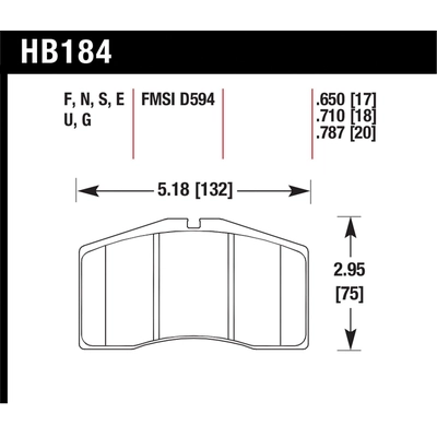 HAWK PERFORMANCE - HB184G.650 - Front Premium Pads pa2