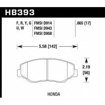 Front Premium Pads by HAWK PERFORMANCE - HB393G.665 pa2