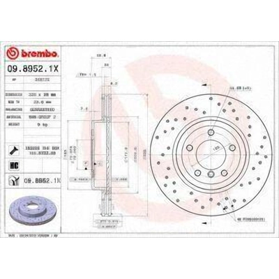 Front Premium Rotor by BREMBO - 09.8952.1X (1 Qty) pa2