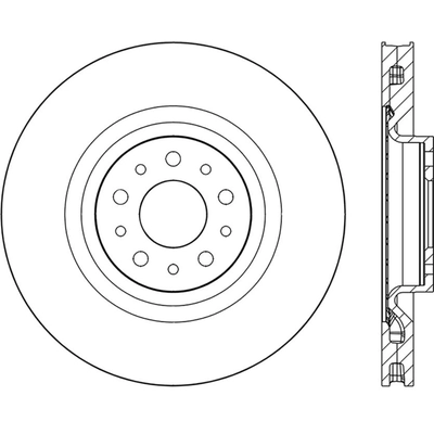 Disque avant de qualité supérieur by CENTRIC PARTS - 120.04006 pa2