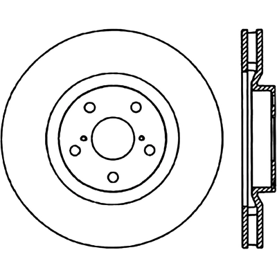 Front Premium Rotor by CENTRIC PARTS - 120.44103 pa1