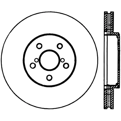 Front Premium Rotor by CENTRIC PARTS - 120.44122 pa1