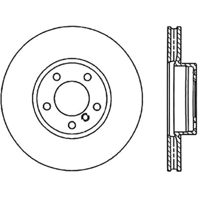 Front Premium Rotor by CENTRIC PARTS - 125.33080 pa1