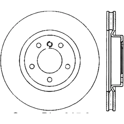 Disque avant de qualité supérieur by CENTRIC PARTS - 125.34039 pa2