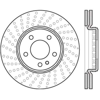 Front Premium Rotor by CENTRIC PARTS - 125.35101 pa2