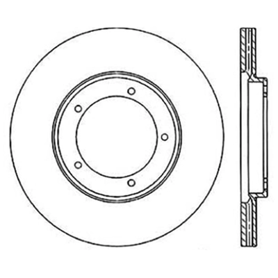 Front Premium Rotor by CENTRIC PARTS - 125.37001 pa3