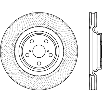 Disque avant de qualit� sup�rieur by CENTRIC PARTS - 125.44177 pa1