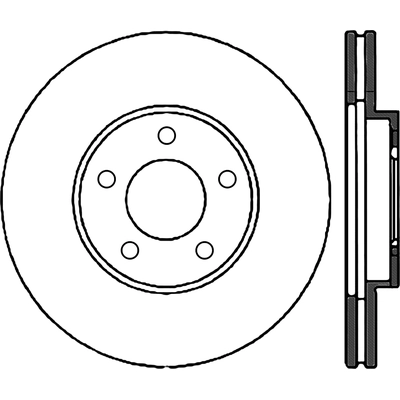 Disque avant de qualité supérieur by CENTRIC PARTS - 125.61049 pa2