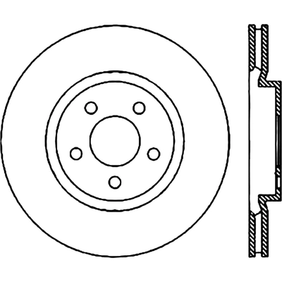 Disque avant de qualit� sup�rieur by CENTRIC PARTS - 125.63061 pa2