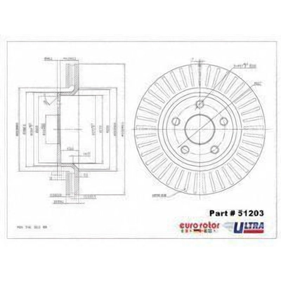 Front Premium Rotor by EUROROTOR - 51203 pa1