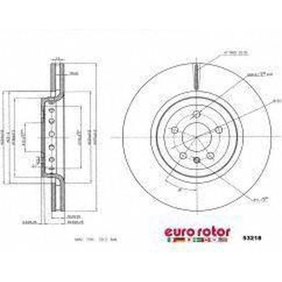 Front Premium Rotor by EUROROTOR - 53218 pa2