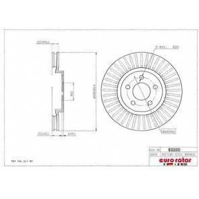 Front Premium Rotor by EUROROTOR - 53230 pa2
