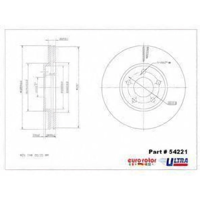 Front Premium Rotor by EUROROTOR - 54221 pa8